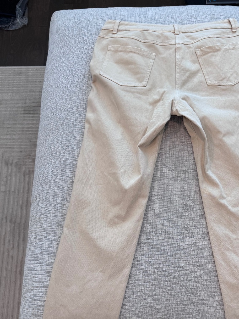 J. McLaughlin Women’s Lexi Straight Leg Jeans in Raw Beige Wash Size 12 - Picture 10 of 16